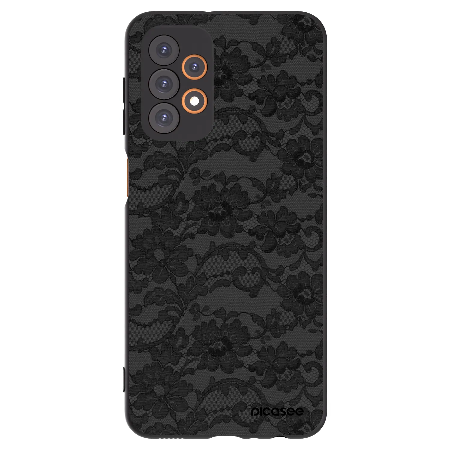 Picasee fekete szilikon tok az alábbi mobiltelefonokra Samsung Galaxy A23 A235F 4G - Dark Elegance