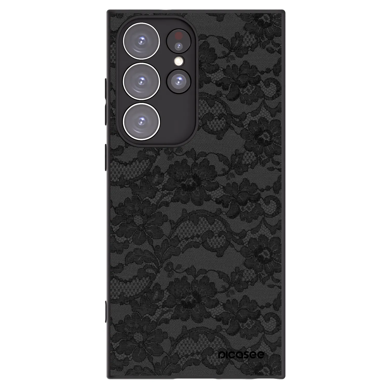 Picasee fekete szilikon tok az alábbi mobiltelefonokra Samsung Galaxy S23 Ultra 5G - Dark Elegance