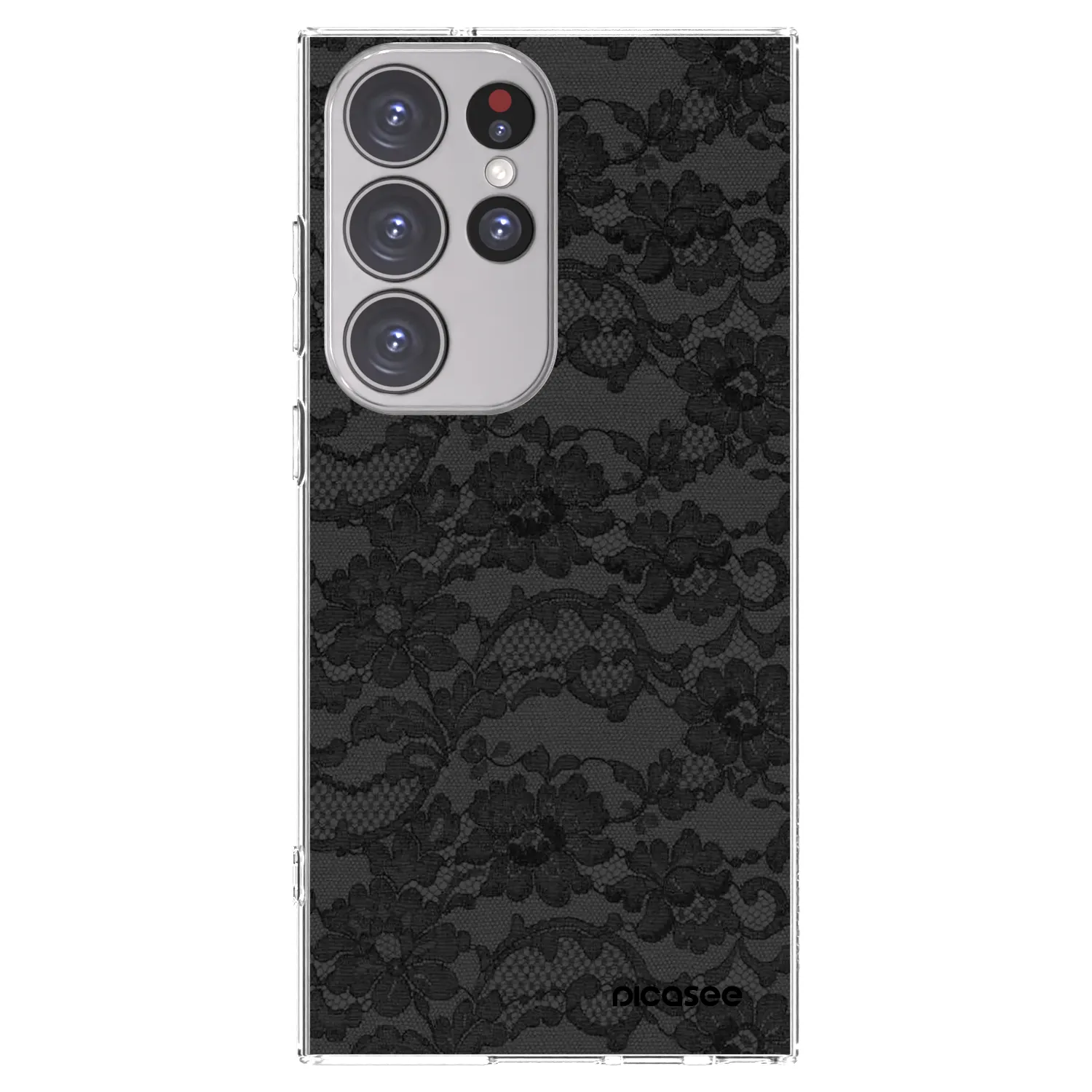 Picasee átlátszó szilikon tok az alábbi mobiltelefonokra Samsung Galaxy S23 Ultra 5G - Dark Elegance