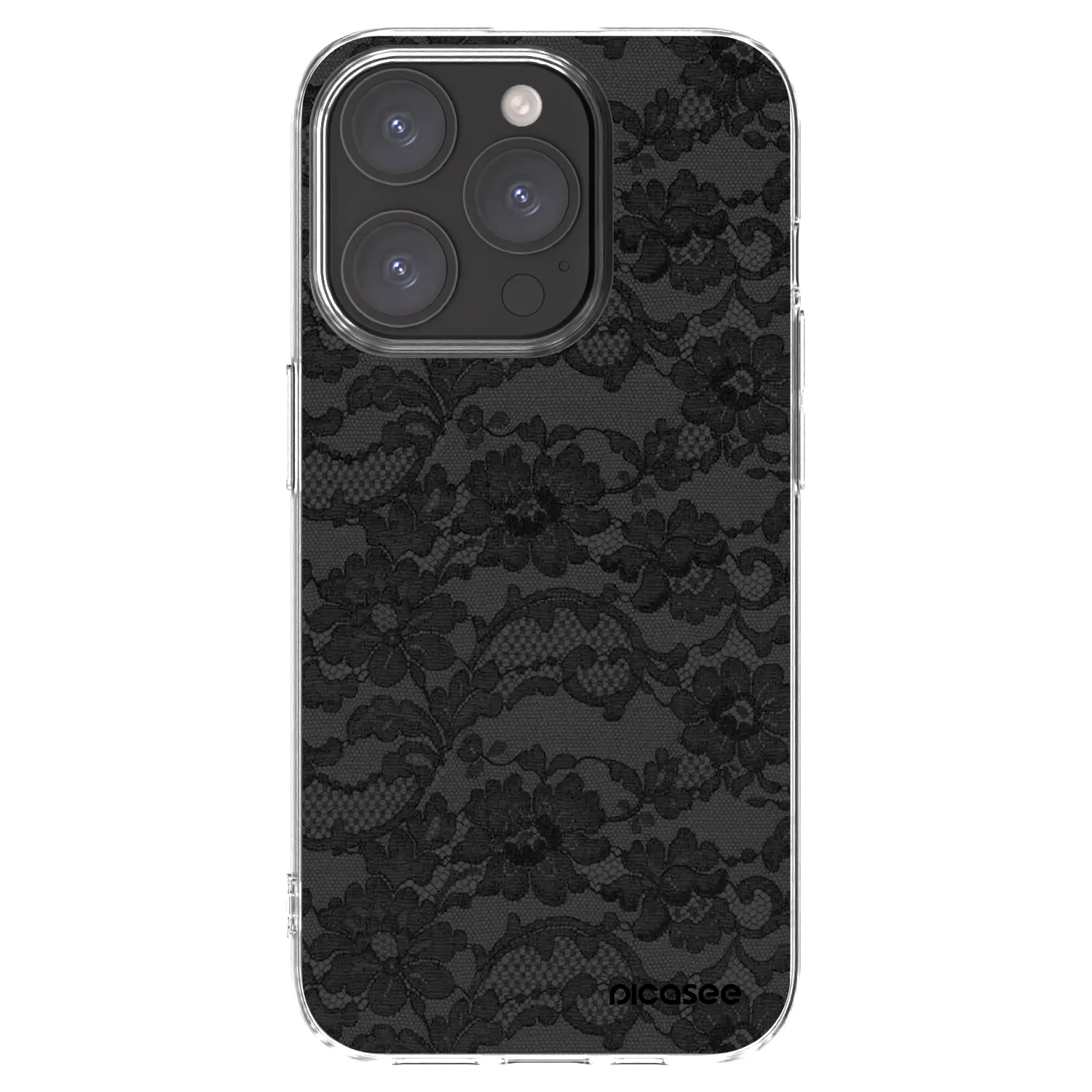 Picasee átlátszó szilikon tok az alábbi mobiltelefonokra Apple iPhone 15 Pro - Dark Elegance