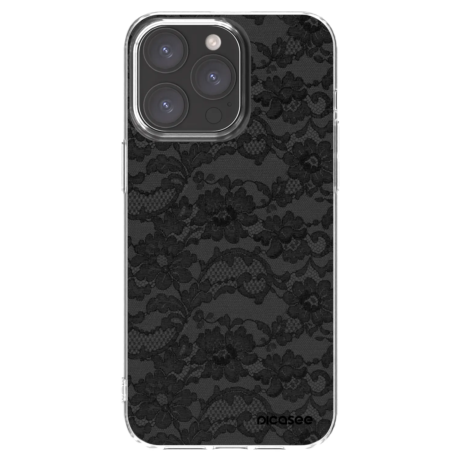 Picasee átlátszó szilikon tok az alábbi mobiltelefonokra Apple iPhone 15 Pro Max - Dark Elegance
