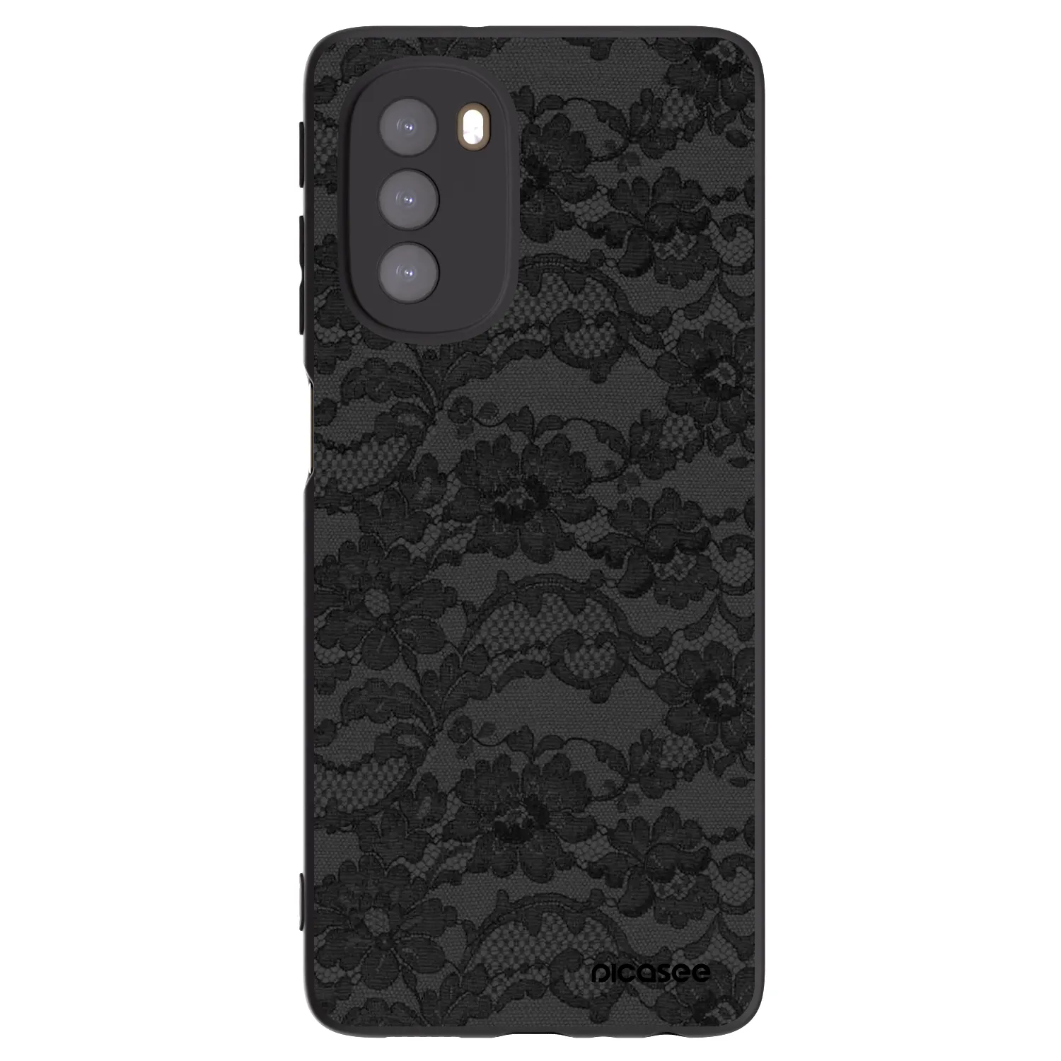Picasee fekete szilikon tok az alábbi mobiltelefonokra Motorola Moto G51 - Dark Elegance