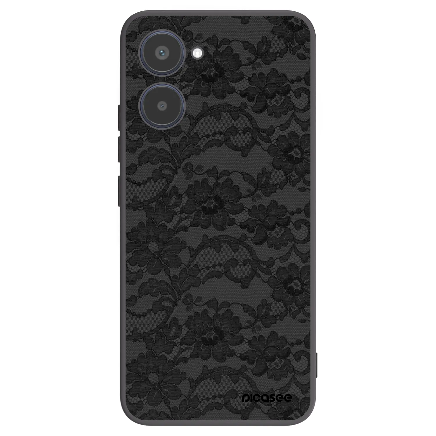 Picasee fekete szilikon tok az alábbi mobiltelefonokra Realme 10 4G - Dark Elegance