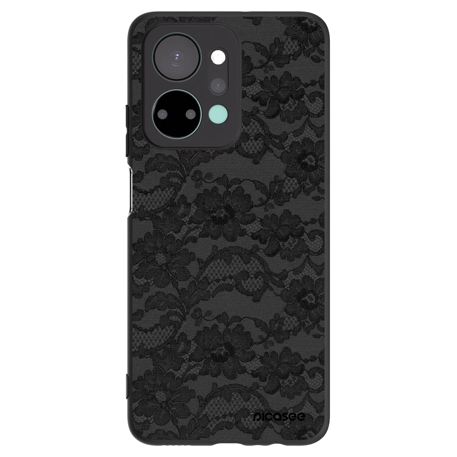Picasee fekete szilikon tok az alábbi mobiltelefonokra Honor X7a - Dark Elegance