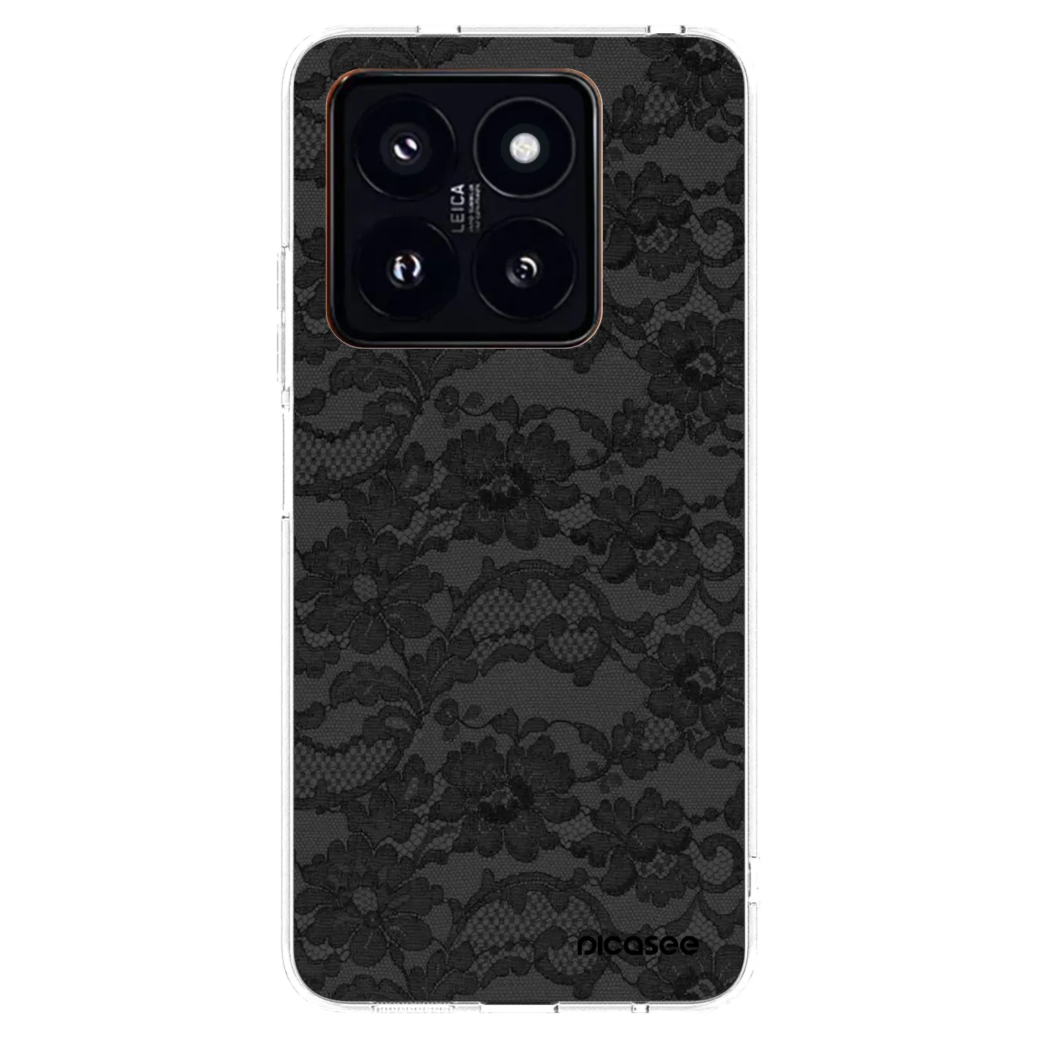 Picasee átlátszó szilikon tok az alábbi mobiltelefonokra Xiaomi 14 Pro - Dark Elegance