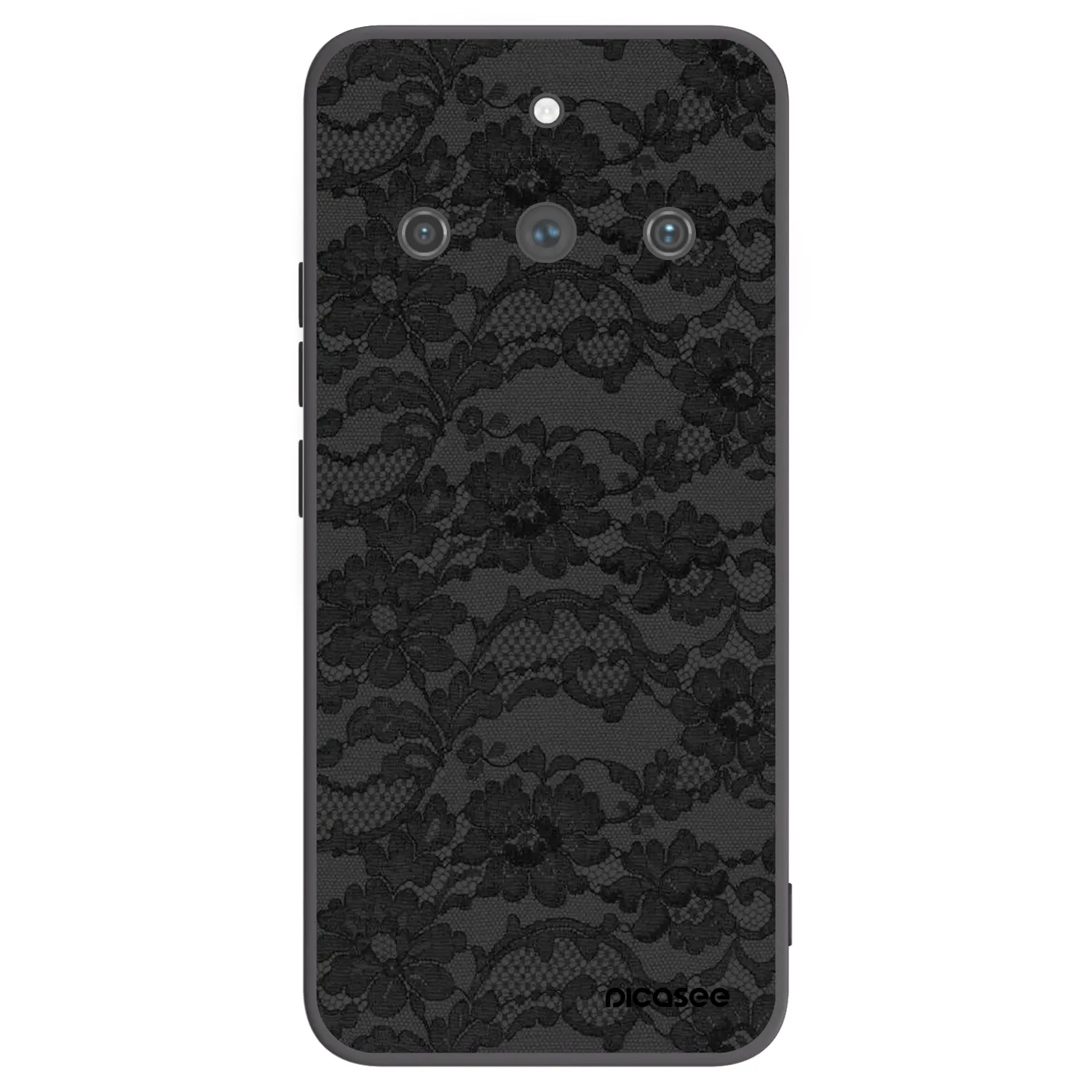 Picasee fekete szilikon tok az alábbi mobiltelefonokra Realme 11 Pro+ - Dark Elegance