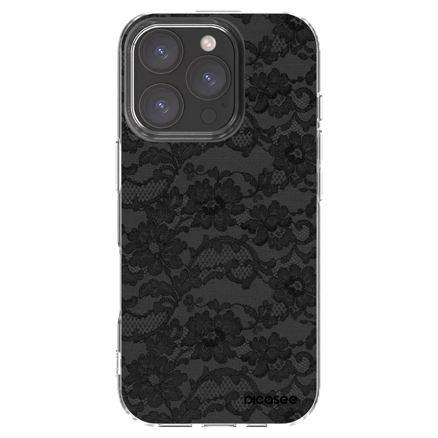 Picasee átlátszó szilikon tok az alábbi mobiltelefonokra Apple iPhone 16 Pro - Dark Elegance