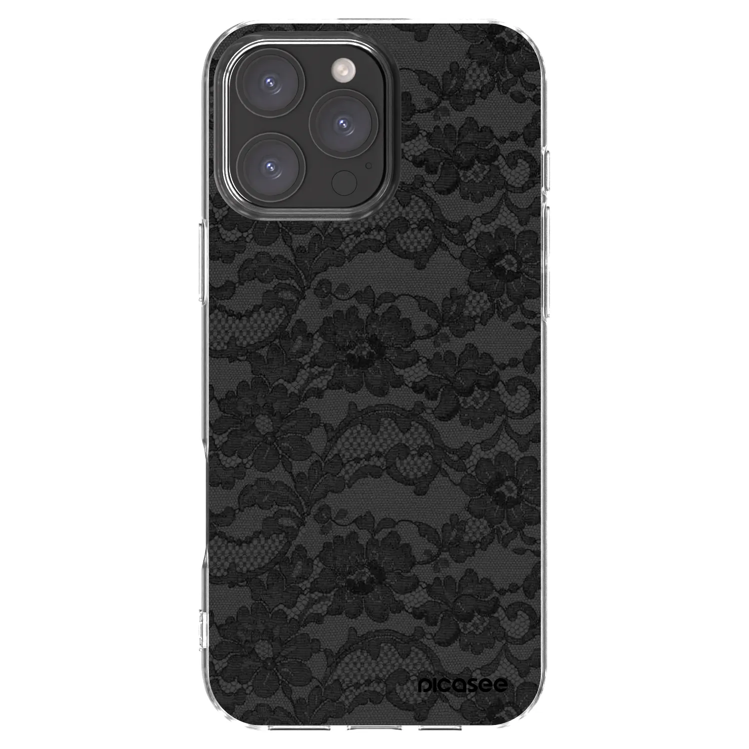 Picasee átlátszó szilikon tok az alábbi mobiltelefonokra Apple iPhone 16 Pro Max - Dark Elegance