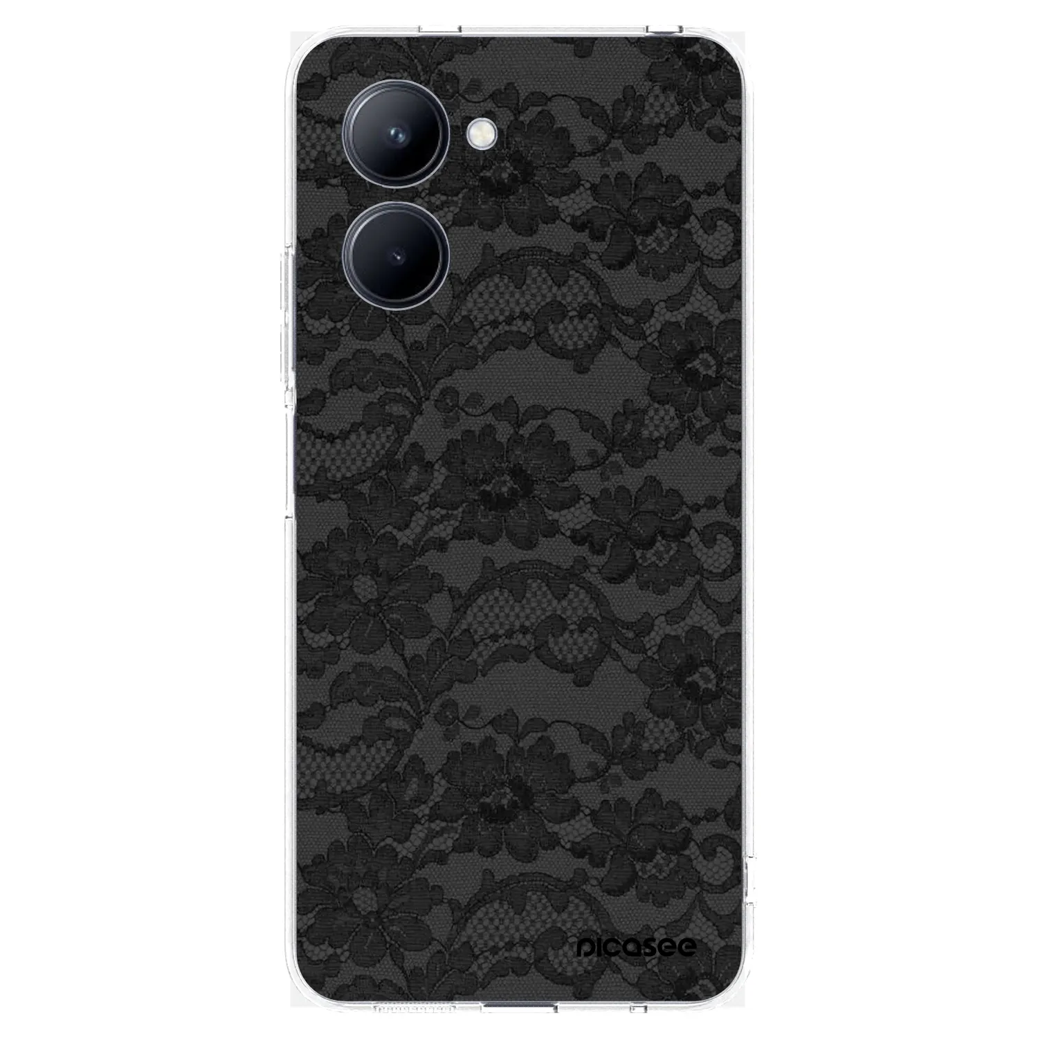 Picasee átlátszó szilikon tok az alábbi mobiltelefonokra Realme C33 (2023) - Dark Elegance