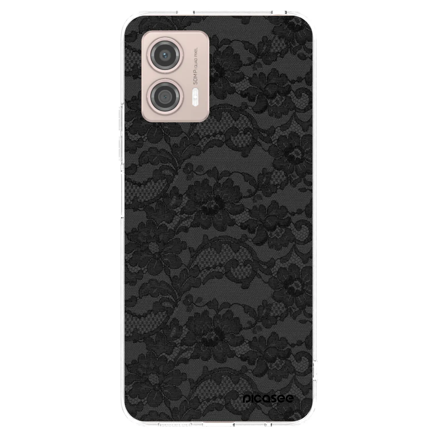 Picasee átlátszó szilikon tok az alábbi mobiltelefonokra Motorola Moto G53 5G - Dark Elegance