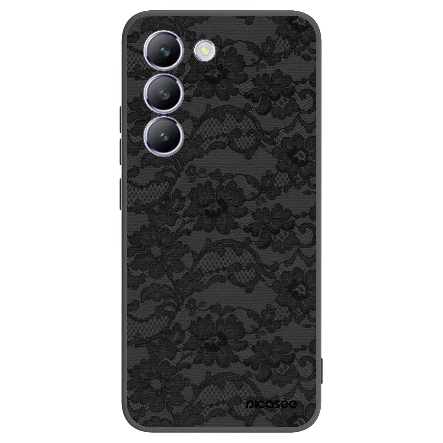 Picasee fekete szilikon tok az alábbi mobiltelefonokra Vivo V40 SE 5G - Dark Elegance