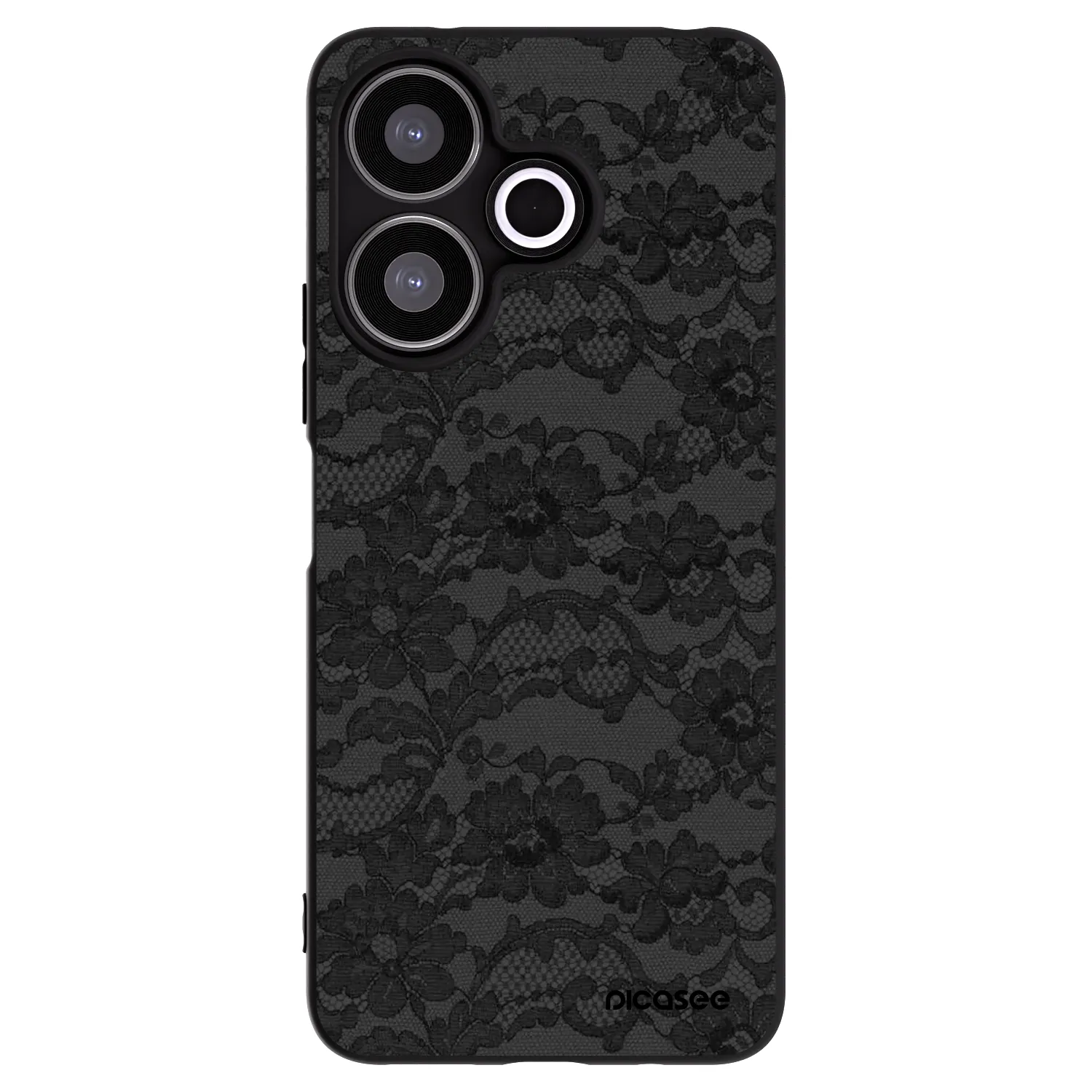 Picasee fekete szilikon tok az alábbi mobiltelefonokra Xiaomi Redmi 13 4G - Dark Elegance