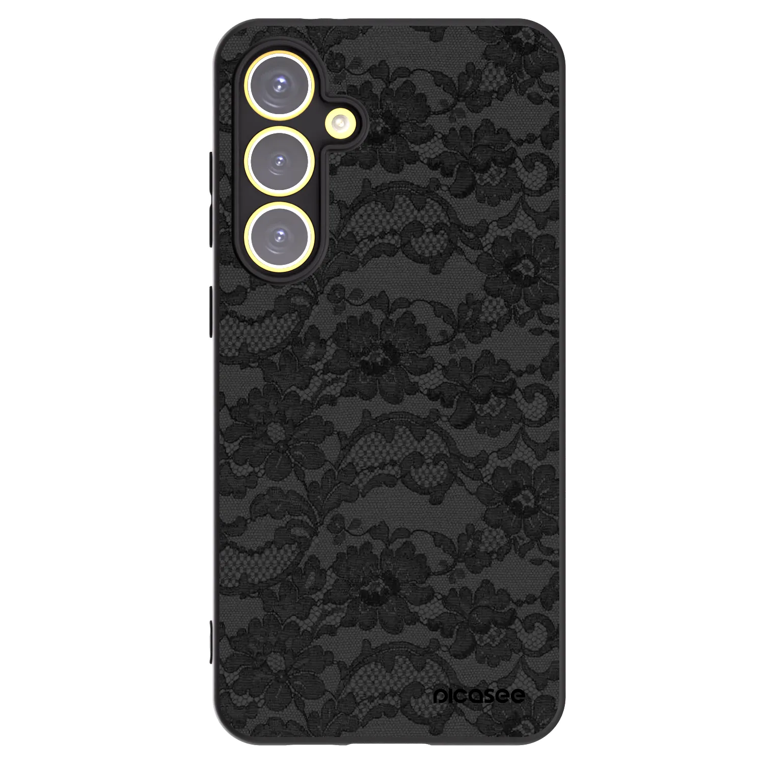 Picasee fekete szilikon tok az alábbi mobiltelefonokra Samsung Galaxy S24 FE S721B - Dark Elegance