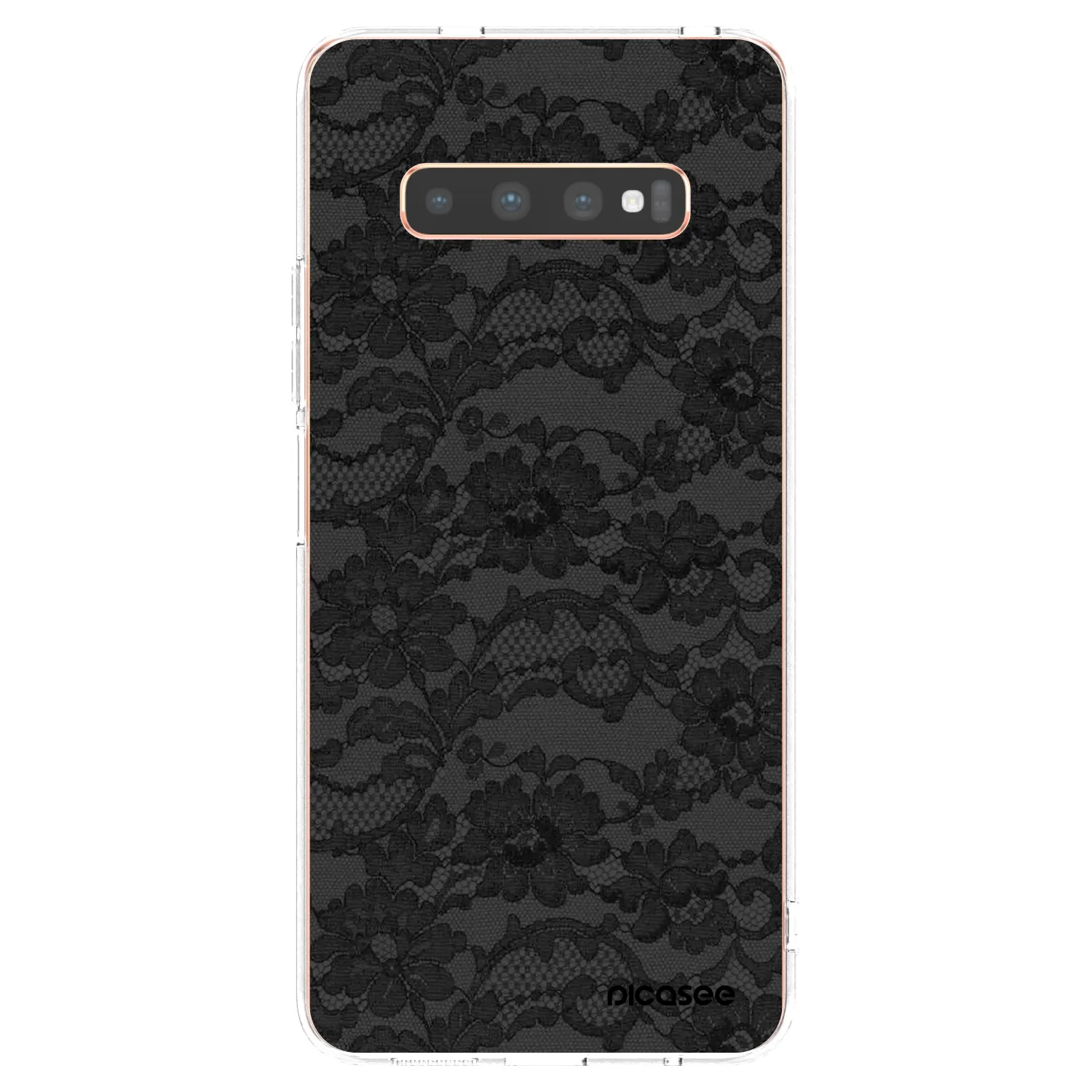 Picasee átlátszó szilikon tok az alábbi mobiltelefonokra Samsung Galaxy S10 Plus G975 - Dark Elegance