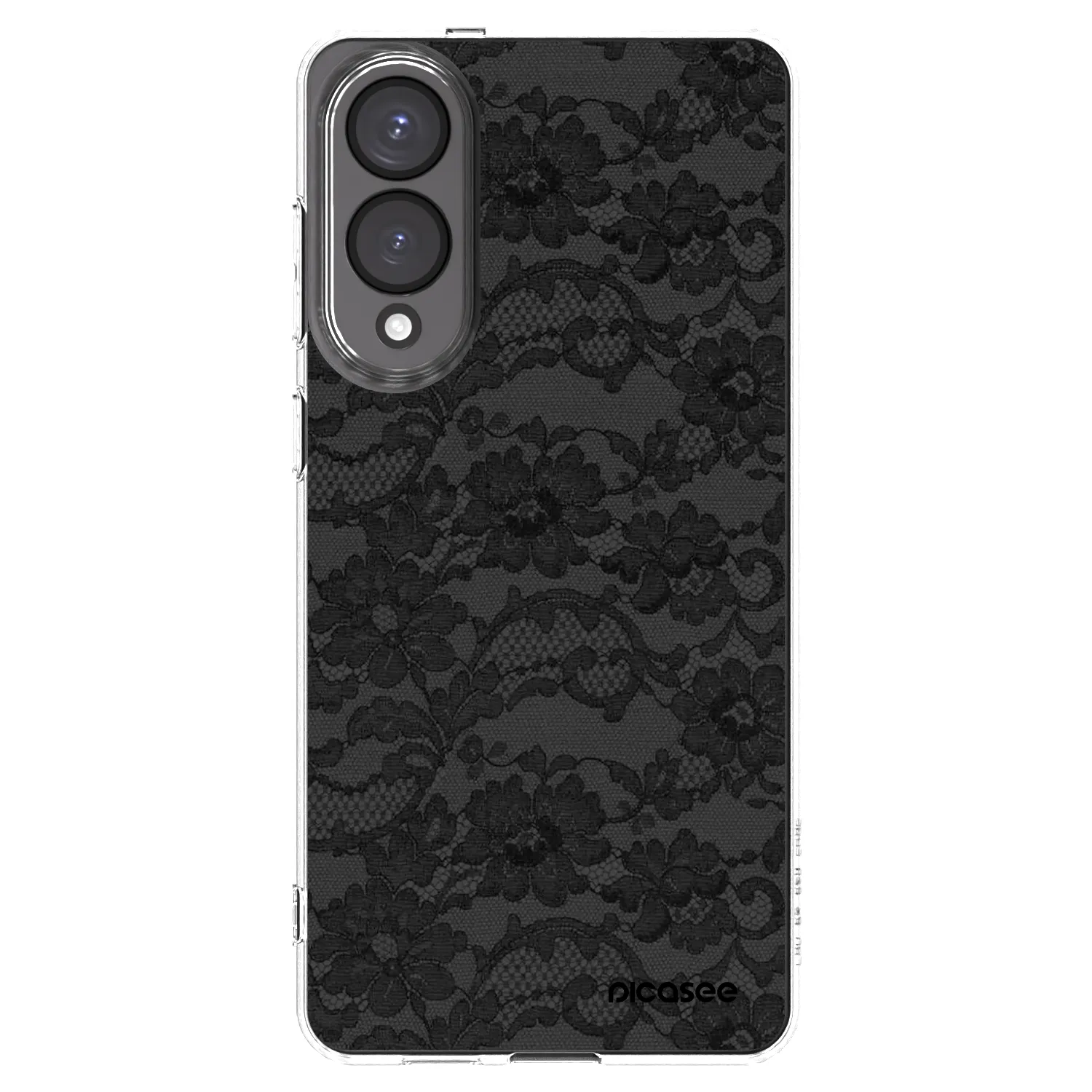 Picasee átlátszó szilikon tok az alábbi mobiltelefonokra Samsung Galaxy S25 Edge 5G - Dark Elegance