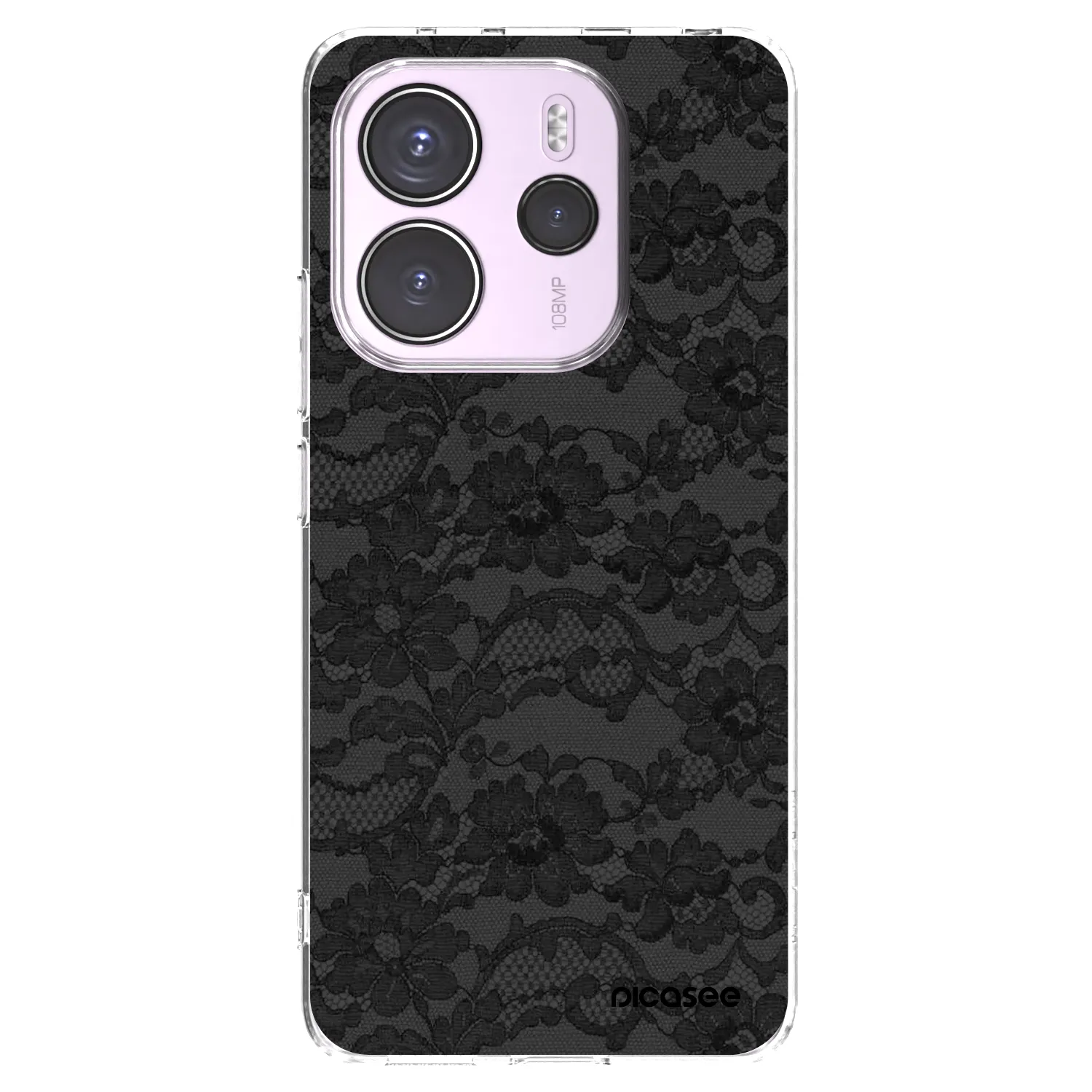 Picasee átlátszó szilikon tok az alábbi mobiltelefonokra Xiaomi Redmi Note 14 4G - Dark Elegance