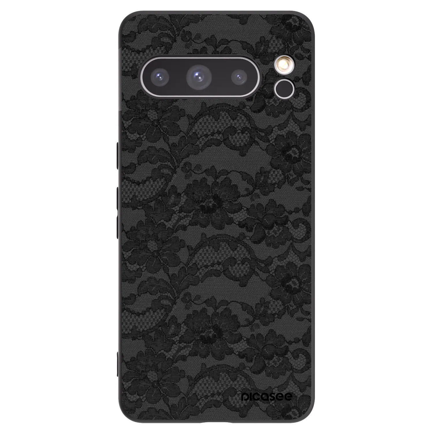 Picasee fekete szilikon tok az alábbi mobiltelefonokra Google Pixel 8 Pro - Dark Elegance