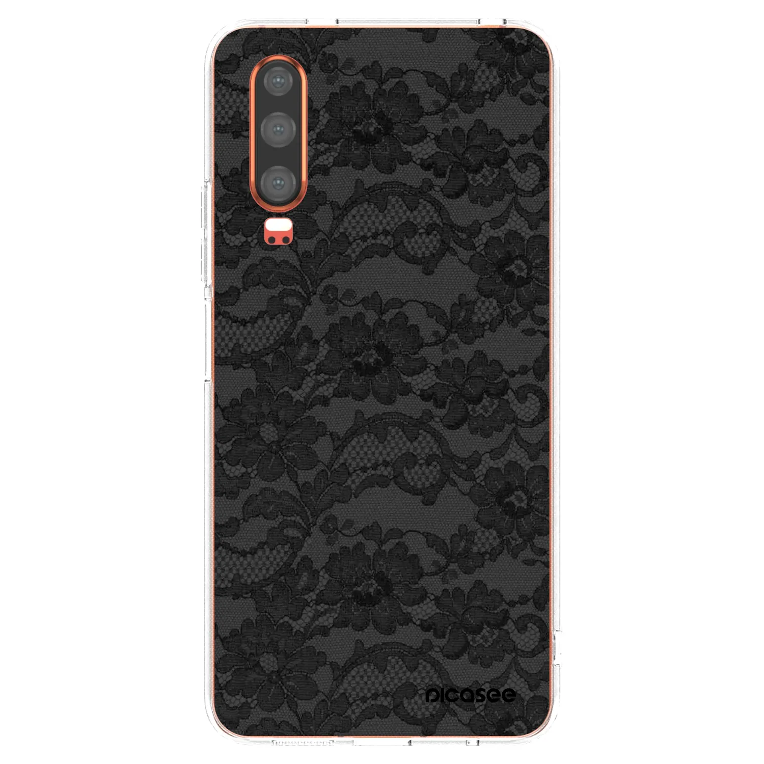 Picasee átlátszó szilikon tok az alábbi mobiltelefonokra Huawei P30 - Dark Elegance
