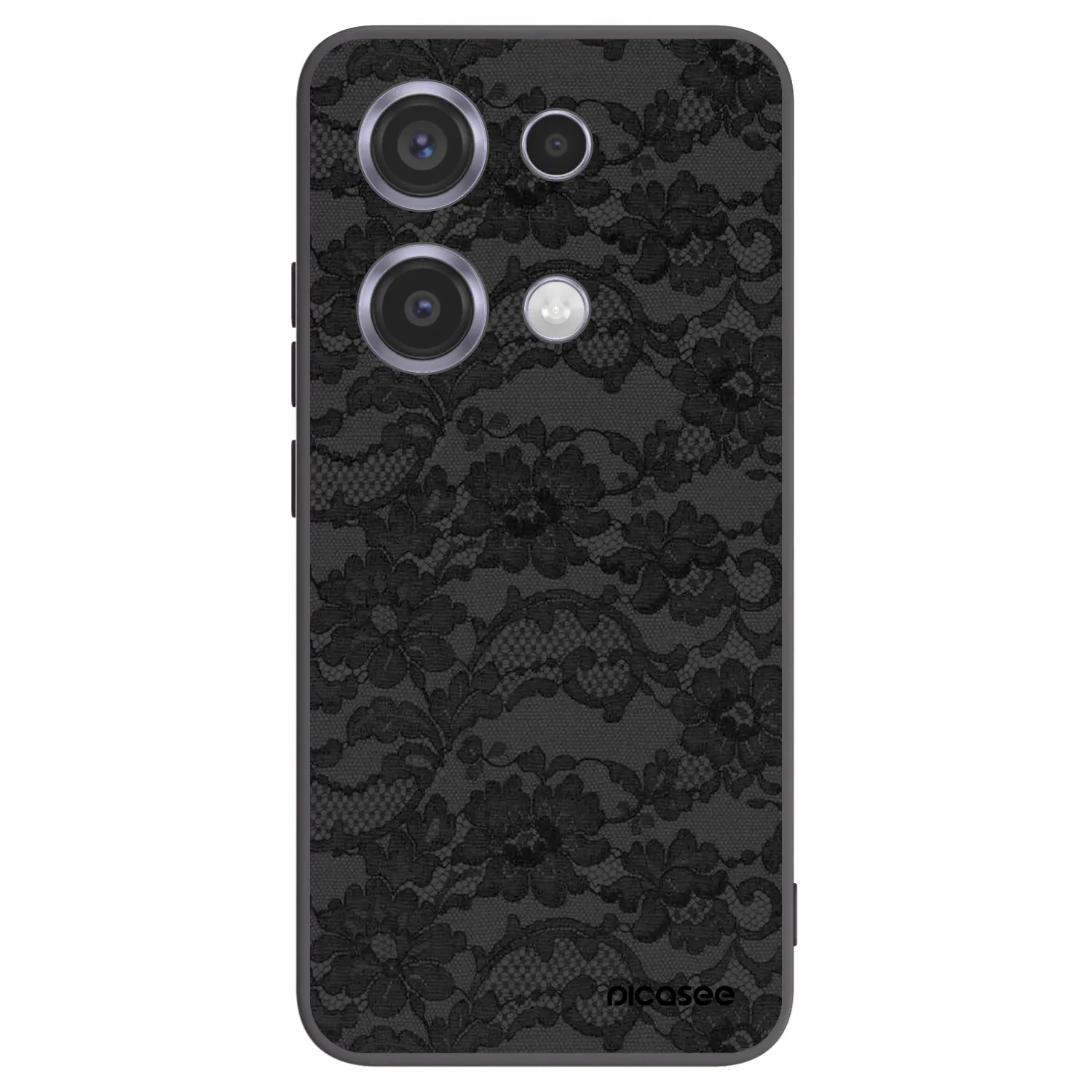 Picasee fekete szilikon tok az alábbi mobiltelefonokra Xiaomi Redmi Note 14S - Dark Elegance