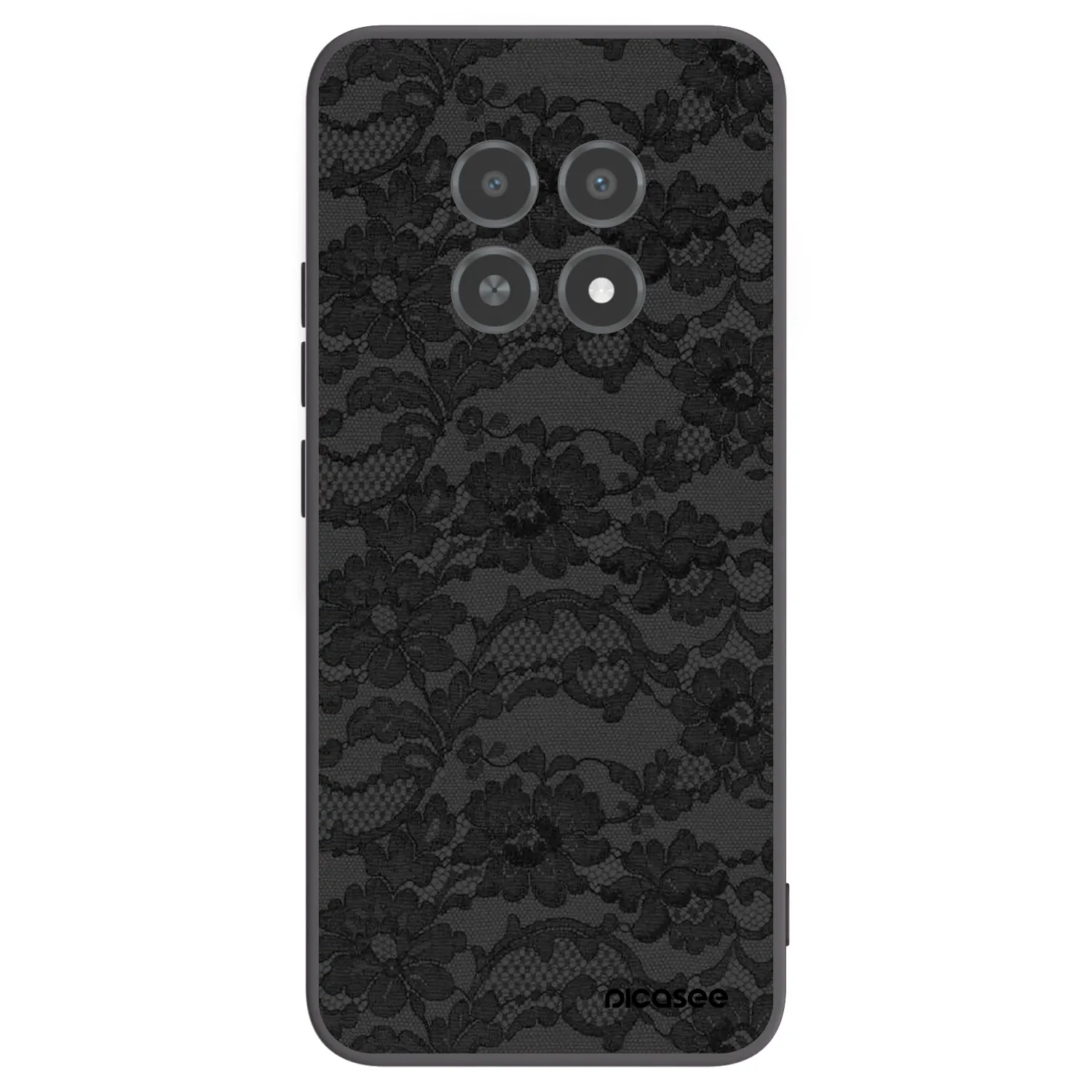 Picasee fekete szilikon tok az alábbi mobiltelefonokra Realme 12X - Dark Elegance