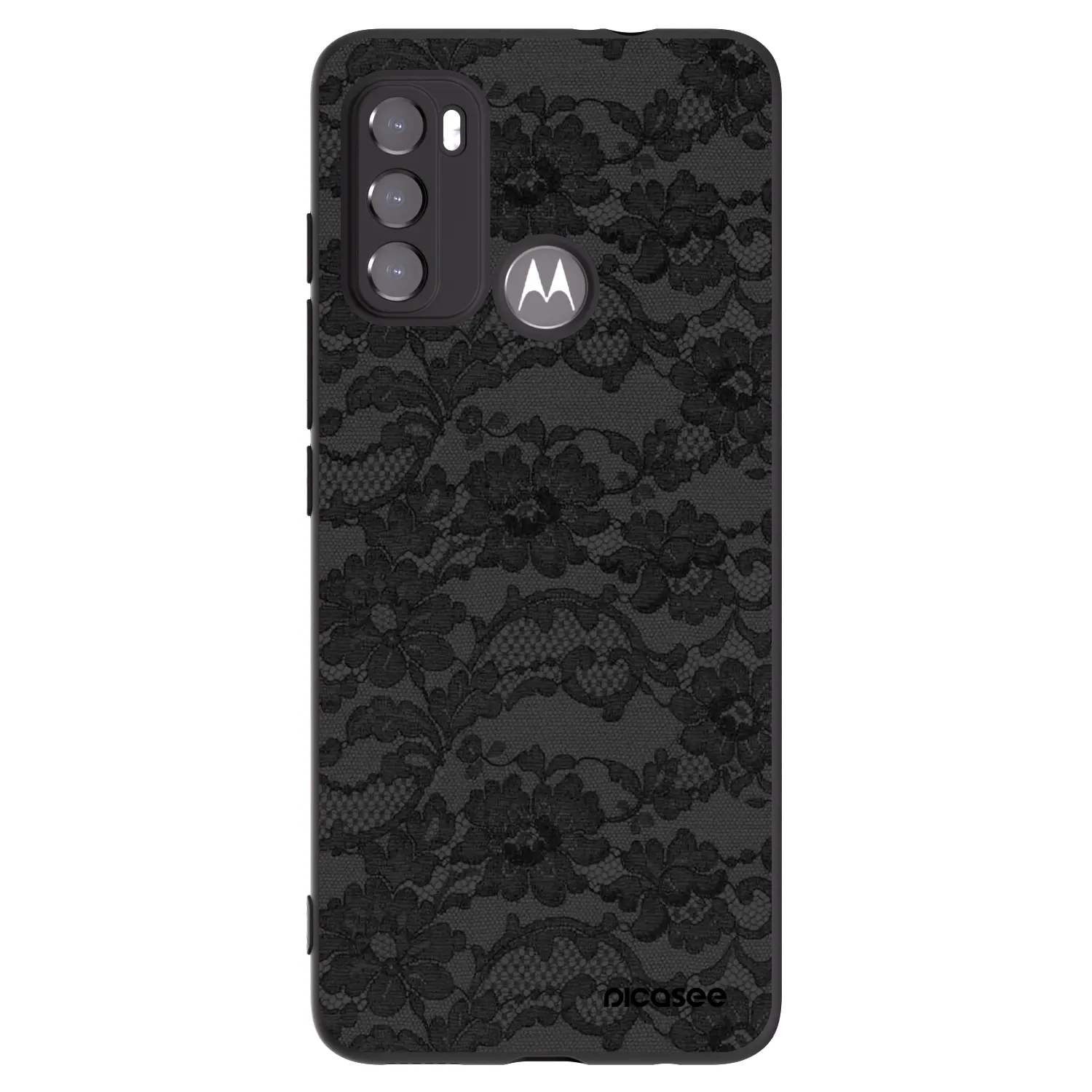 Picasee fekete szilikon tok az alábbi mobiltelefonokra Motorola Edge 60 5G - Dark Elegance