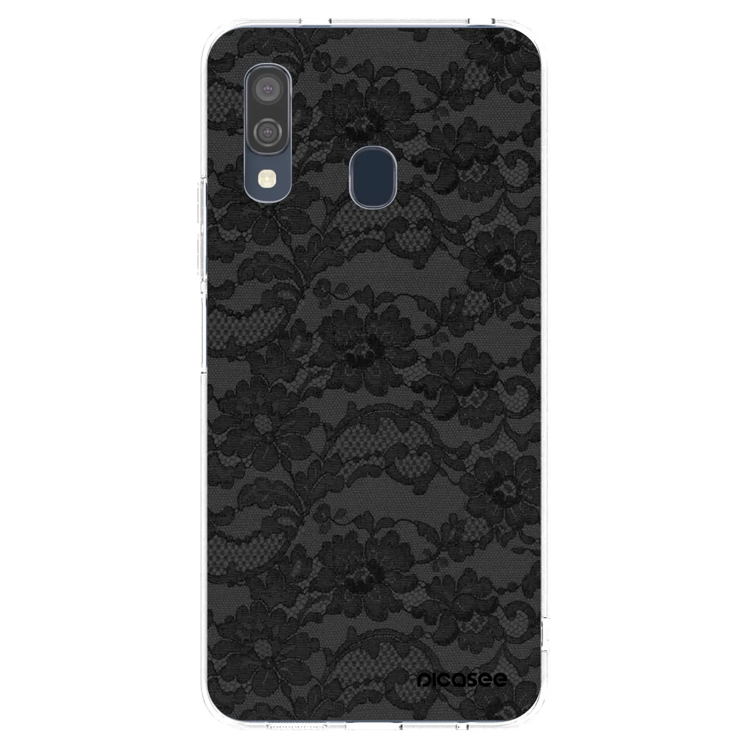 Picasee átlátszó szilikon tok az alábbi mobiltelefonokra Samsung Galaxy A40 A405F - Dark Elegance