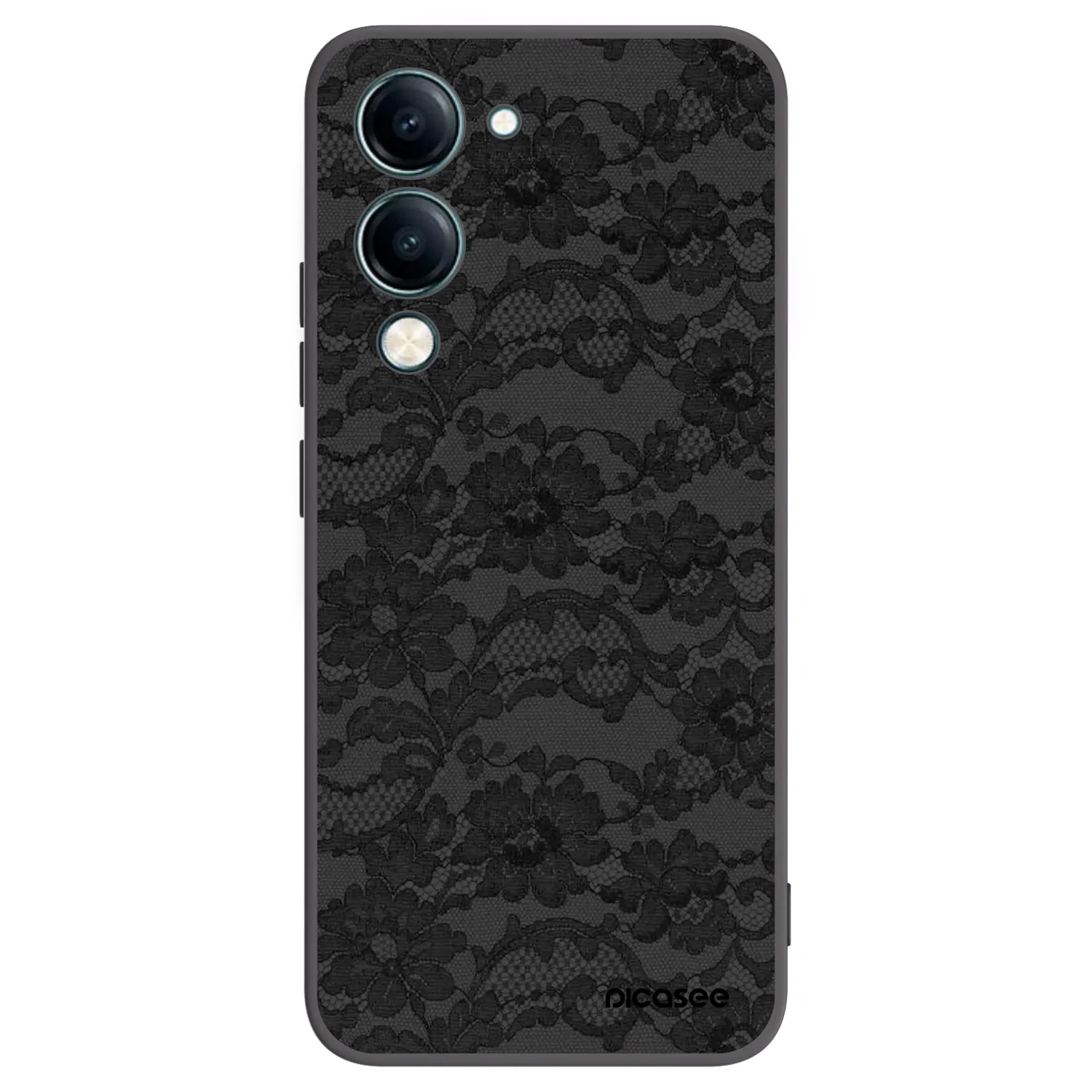 Picasee fekete szilikon tok az alábbi mobiltelefonokra Vivo Y29s 5G - Dark Elegance