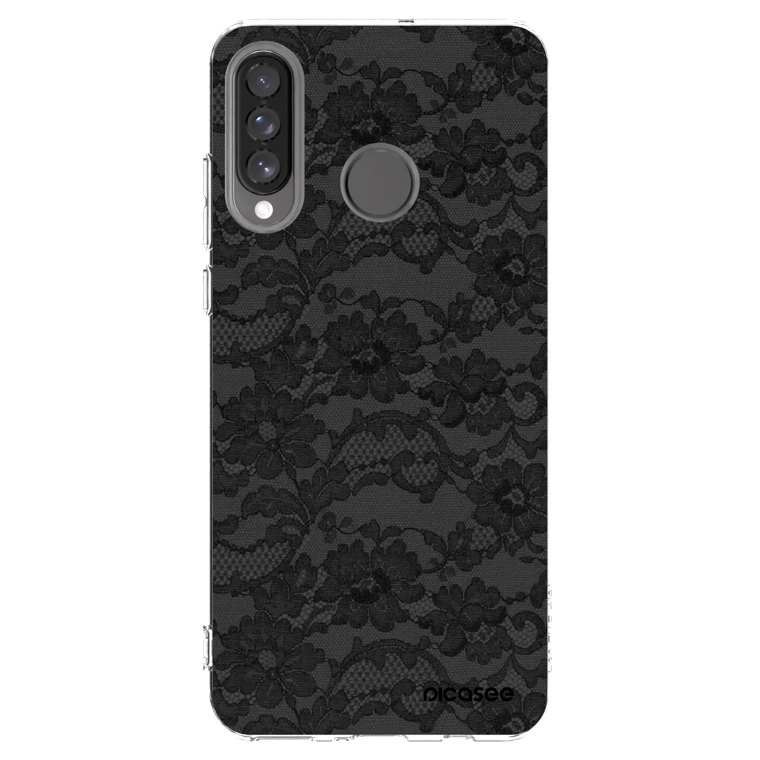 Picasee átlátszó szilikon tok az alábbi mobiltelefonokra Huawei P30 Lite - Dark Elegance