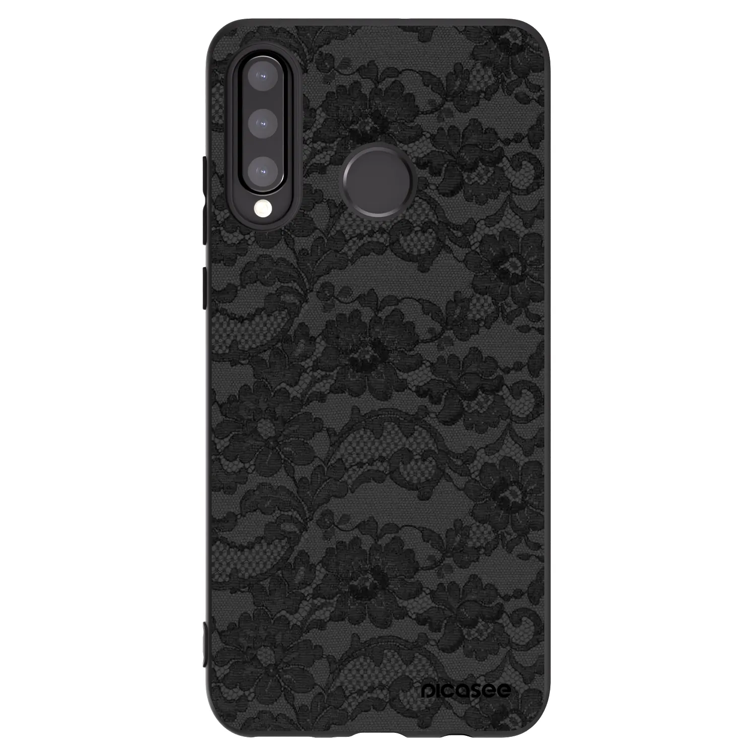 Picasee fekete szilikon tok az alábbi mobiltelefonokra Huawei P30 Lite - Dark Elegance