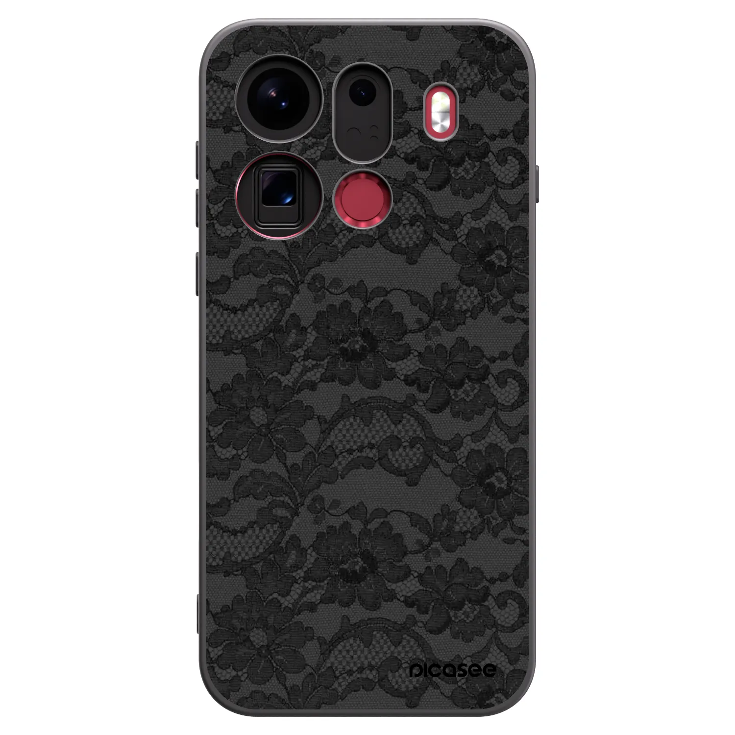 Picasee fekete szilikon tok az alábbi mobiltelefonokra OPPO Find X9 Pro - Dark Elegance