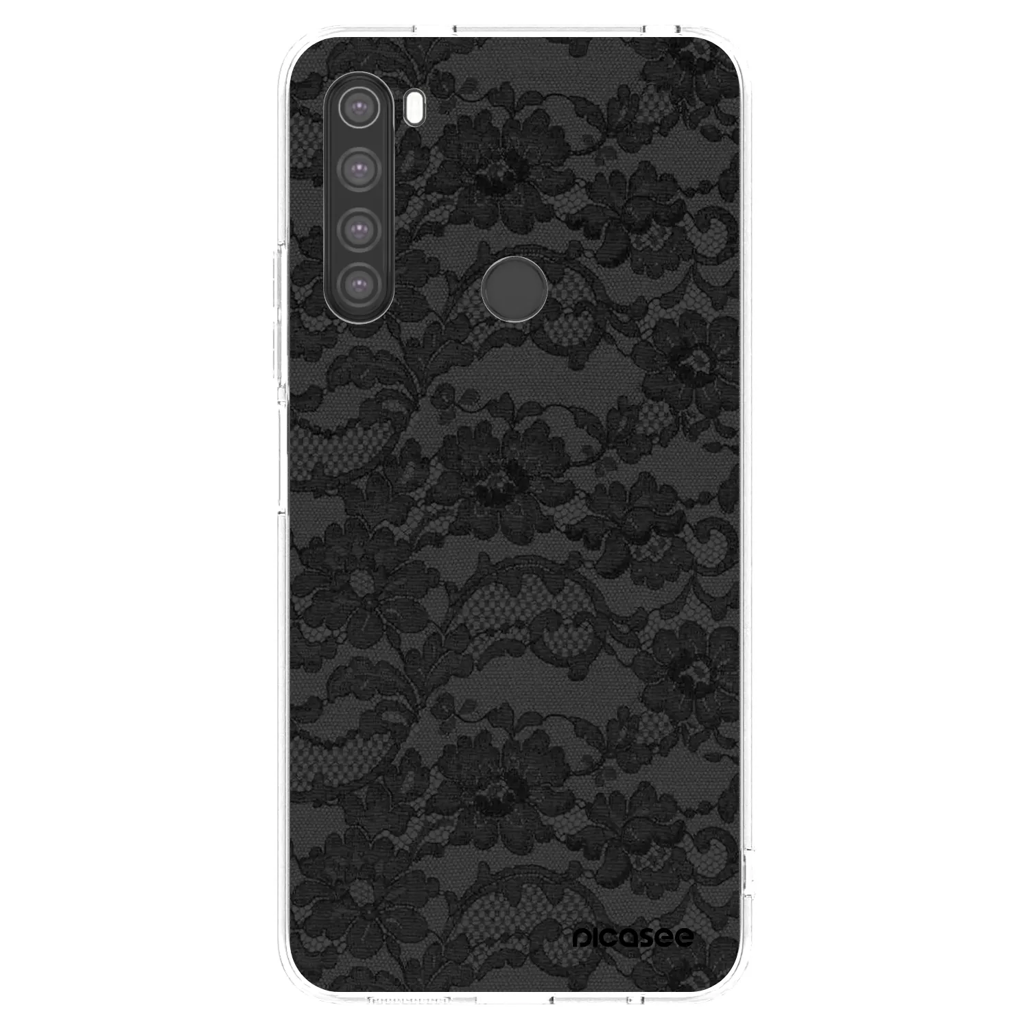 Picasee átlátszó szilikon tok az alábbi mobiltelefonokra Xiaomi Redmi Note 8 - Dark Elegance