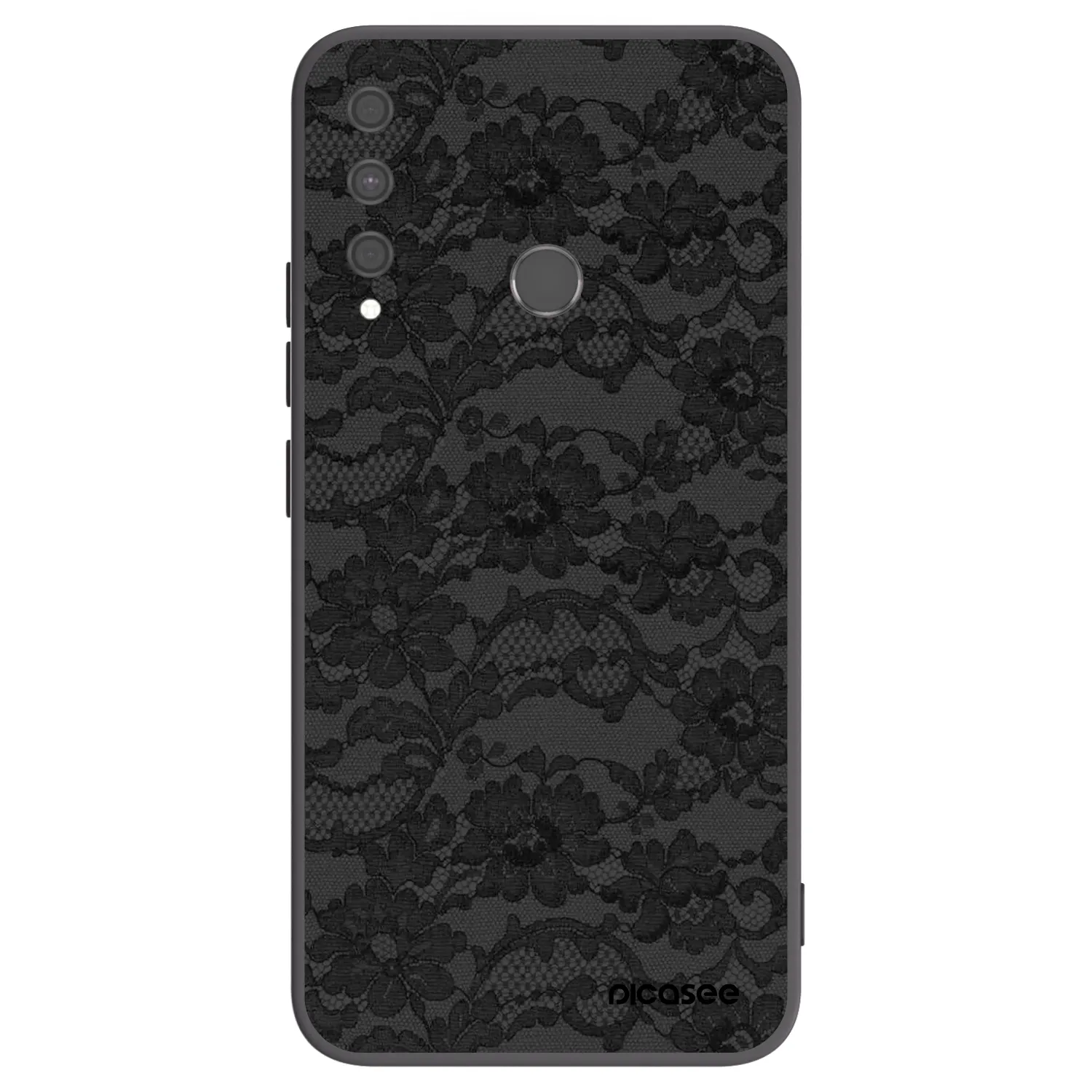 Picasee fekete szilikon tok az alábbi mobiltelefonokra Huawei P40 Lite E - Dark Elegance