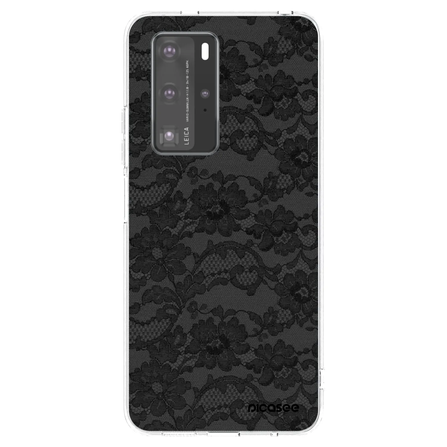 Picasee átlátszó szilikon tok az alábbi mobiltelefonokra Huawei P40 Pro - Dark Elegance