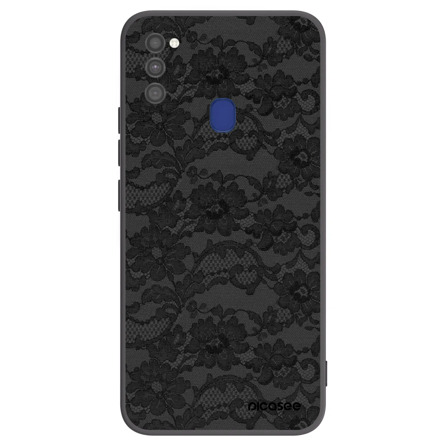 Picasee fekete szilikon tok az alábbi mobiltelefonokra Samsung Galaxy M21 M215F - Dark Elegance