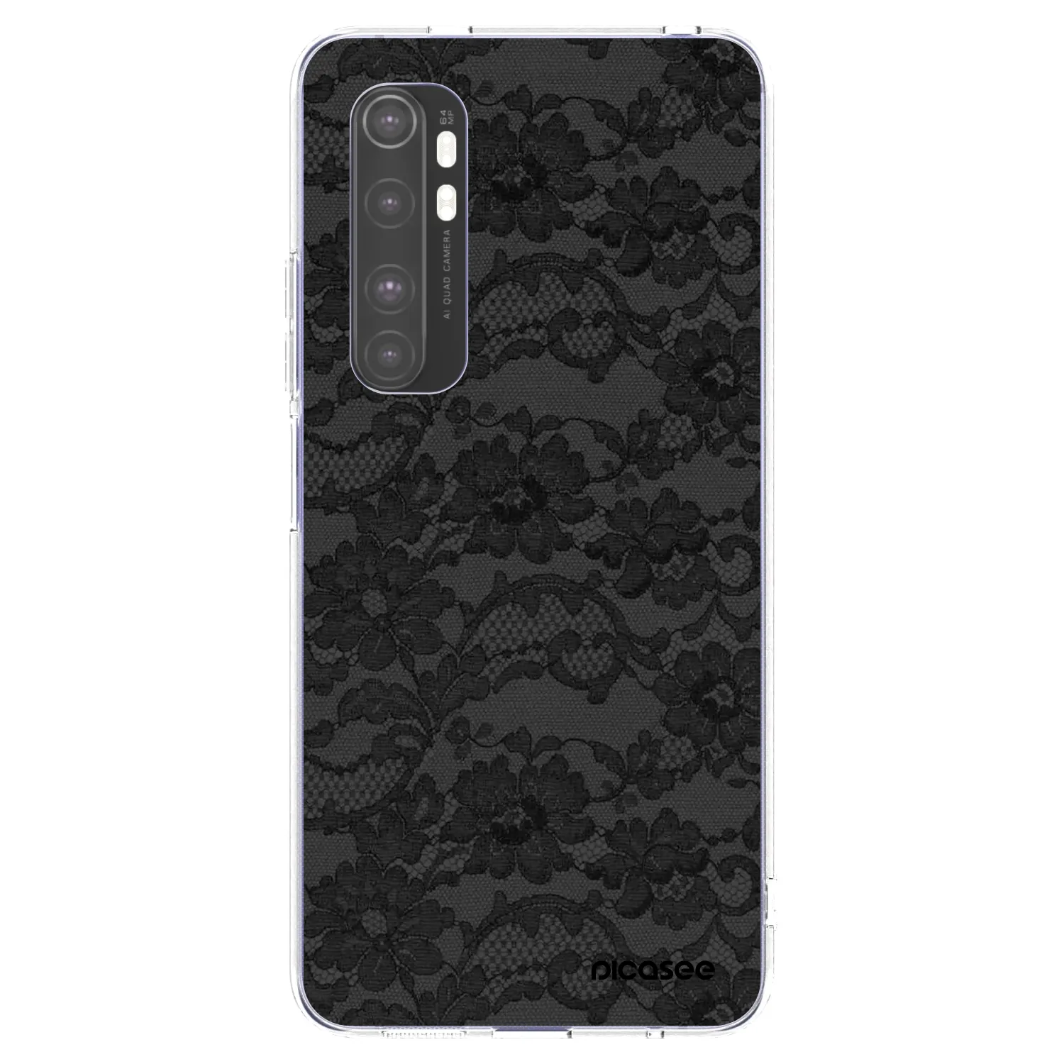 Picasee átlátszó szilikon tok az alábbi mobiltelefonokra Xiaomi Mi Note 10 Lite - Dark Elegance
