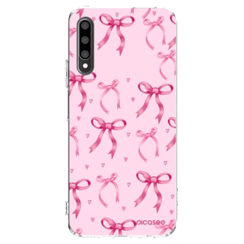 Picasee átlátszó szilikon tok az alábbi mobiltelefonokra Honor 9X Pro - Bow Aesthetic
