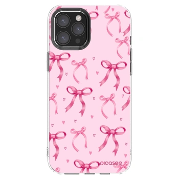 Picasee átlátszó szilikon tok az alábbi mobiltelefonokra Apple iPhone 12 Pro Max - Bow Aesthetic