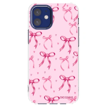 Picasee átlátszó szilikon tok az alábbi mobiltelefonokra Apple iPhone 12 mini - Bow Aesthetic