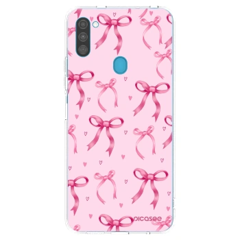 Picasee átlátszó szilikon tok az alábbi mobiltelefonokra Samsung Galaxy M11 - Bow Aesthetic