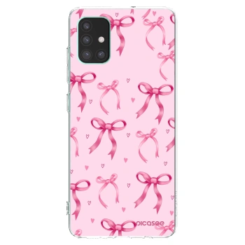 Picasee átlátszó szilikon tok az alábbi mobiltelefonokra Samsung Galaxy M51 M515F - Bow Aesthetic