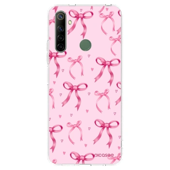 Picasee átlátszó szilikon tok az alábbi mobiltelefonokra Realme 6i - Bow Aesthetic