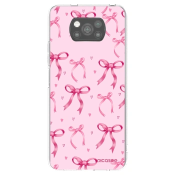 Picasee fekete szilikon tok az alábbi mobiltelefonokra Xiaomi Poco X3 Pro - Bow Aesthetic