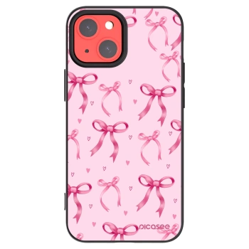 Picasee fekete szilikon tok az alábbi mobiltelefonokra Apple iPhone 13 mini - Bow Aesthetic