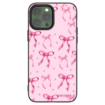 Picasee fekete szilikon tok az alábbi mobiltelefonokra Apple iPhone 13 Pro Max - Bow Aesthetic