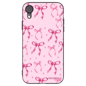 Picasee fekete szilikon tok az alábbi mobiltelefonokra Apple iPhone XR - Bow Aesthetic