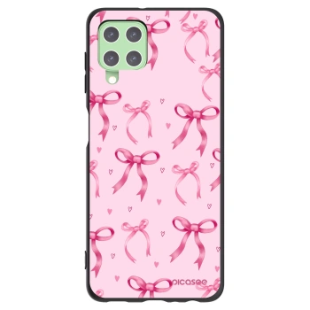Picasee fekete szilikon tok az alábbi mobiltelefonokra Samsung Galaxy A22 A225F 4G - Bow Aesthetic