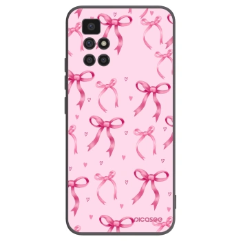 Picasee fekete szilikon tok az alábbi mobiltelefonokra Xiaomi Redmi 10 - Bow Aesthetic