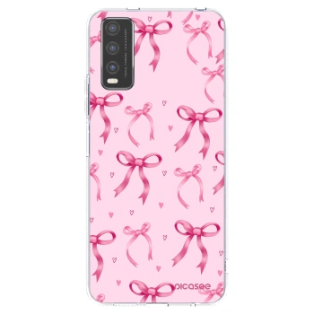 Picasee átlátszó szilikon tok az alábbi mobiltelefonokra Vivo Y20s - Bow Aesthetic