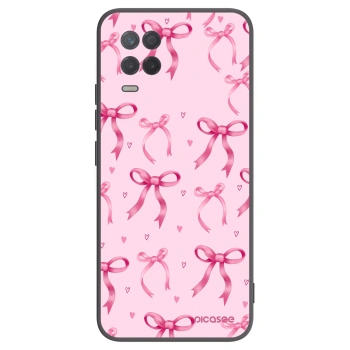 Picasee fekete szilikon tok az alábbi mobiltelefonokra Realme 8 5G - Bow Aesthetic