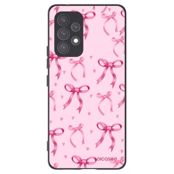 Picasee fekete szilikon tok az alábbi mobiltelefonokra Samsung Galaxy A53 5G A536 - Bow Aesthetic